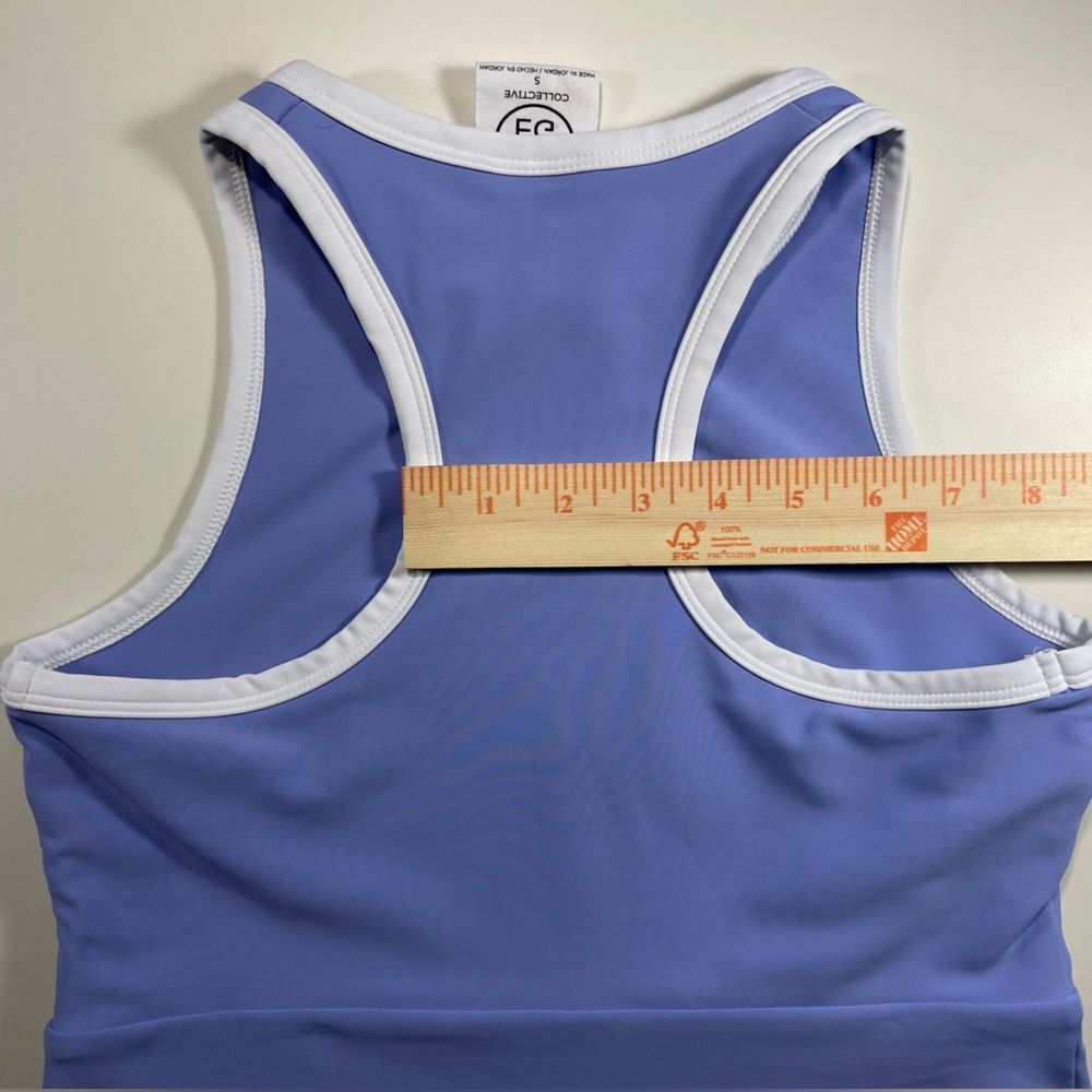 Athletic Dress W/ S Periwinkle Blue Zip Front Nwot - Picture 12 of 13